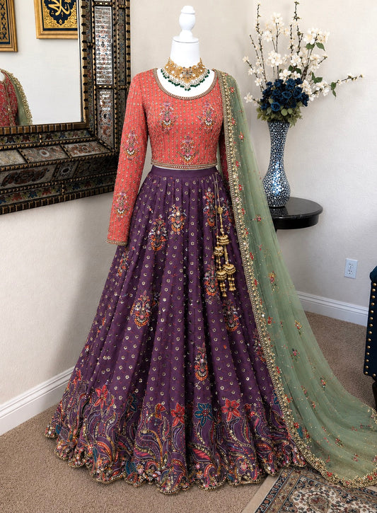 Floral Lengha
