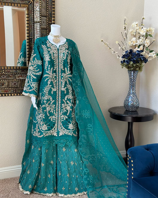 Sea Green Sharara