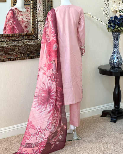 Pink Kameez with Trouser