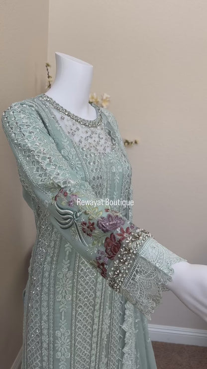 Light Blue Kameez With Trouser