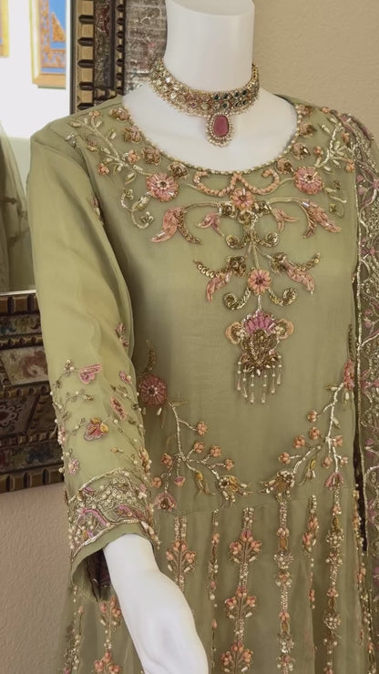 Sage Green Maxi Gown