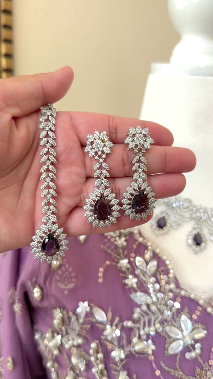 Amythest Jewelry Set