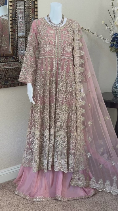 Rose Pink Maxi with Plazzo