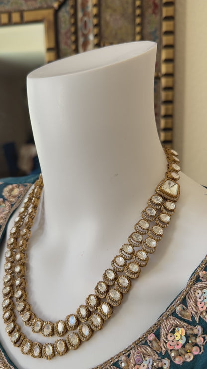 Kundan Two Layered Jewelry Set