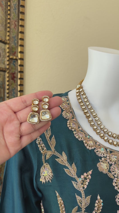 Kundan Two Layered Jewelry Set