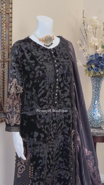 Winter Luxe Velvet - Black