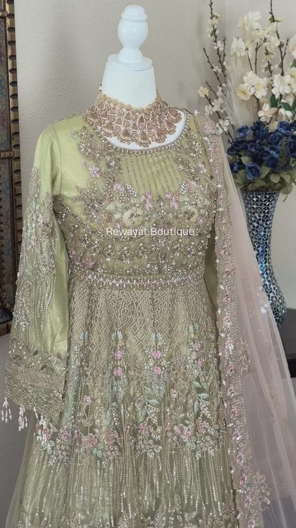 Pastel Green Maxi Gown