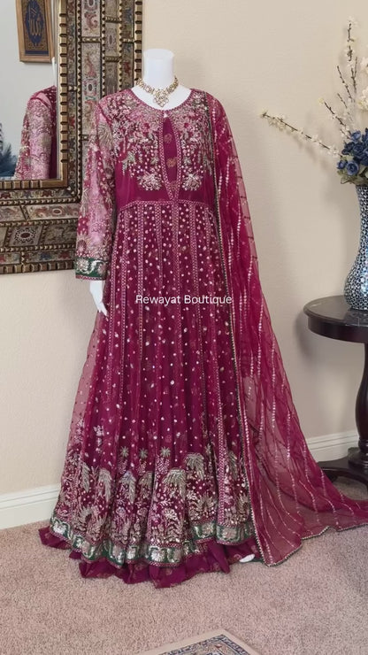 Maroon Maxi Gown