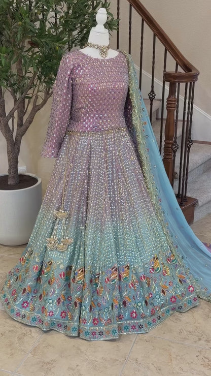Mermaid Muse Lengha